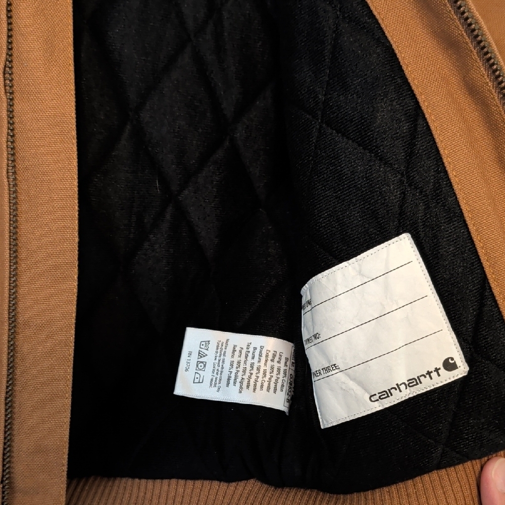 Carhartt 12 Month Tan Hooded Jacket - Picture 3 of 5
